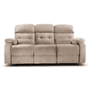 Avion Fabric Three Seater Manual Recliner in Beige Colour