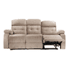 Avion Fabric Three Seater Manual Recliner in Beige Colour