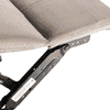Avion Fabric Three Seater Manual Recliner in Beige Colour