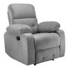 Avion Fabric One Seater Manual Recliner in Grey Colour