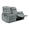 Avion Fabric Two Seater Manual Recliner in Grey Colour