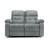 Avion Fabric Two Seater Manual Recliner in Grey Colour