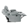 Avion Fabric Three Seater Manual Recliner in Grey Colour