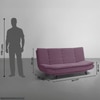 Smith 3 Manual Sofa cum Bed in Purple (Colour : sangria purple)