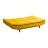 Smith 3 Manual Sofa cum Bed in Yellow (Colour : Sunshine Yellow)