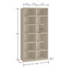 Renata Engineered Wood  Bookshelf in Bronze Cambric Finish