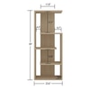 Carmila Engineered Wood  Bookshelf in Bronze Cambric Finish