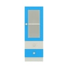 Regalia Engineered Wood  Bookshelf in Azure Blue Finish