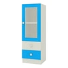 Regalia Engineered Wood  Bookshelf in Azure Blue Finish