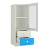Regalia Engineered Wood  Bookshelf in Azure Blue Finish