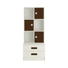 Camila Engineered Wood  Bookshelf in Coffee Walnut Finish