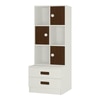 Camila Engineered Wood  Bookshelf in Coffee Walnut Finish