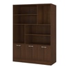 Angelica Engineered Wood  Bookshelf in Coffee Walnut Finish