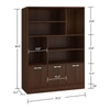 Angelica Engineered Wood  Bookshelf in Coffee Walnut Finish