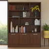 Angelica Engineered Wood  Bookshelf in Coffee Walnut Finish