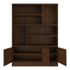 Angelica Engineered Wood  Bookshelf in Coffee Walnut Finish