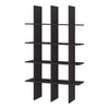 Lianna Engineered Wood  Bookshelf in Antique Ebony Finish