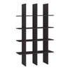 Lianna Engineered Wood  Bookshelf in Antique Ebony Finish