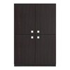 Romano Engineered Wood  Bookshelf in Antique Ebony Finish