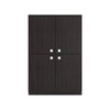 Romano Engineered Wood  Bookshelf in Antique Ebony Finish