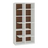 Renata Engineered Wood  Bookshelf in Ivory Walnut Finish