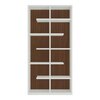 Renata Engineered Wood  Bookshelf in Ivory Walnut Finish
