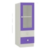 Regalia Engineered Wood  Bookshelf in Lavender Purple Finish