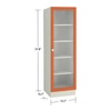 Mallory Engineered Wood  Bookshelf in Light Orange Finish