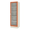 Mallory Engineered Wood  Bookshelf in Light Orange Finish