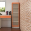 Mallory Engineered Wood  Bookshelf in Light Orange Finish