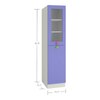 Petite Engineered Wood  Bookshelf in Persian Lilac Finish