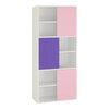 Itzel Engineered Wood  Bookshelf in English Pink - Lavender Purple Finish