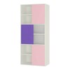 Itzel Engineered Wood  Bookshelf in English Pink - Lavender Purple Finish