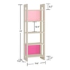 Helena Engineered Wood  Bookshelf in English Pink - Barbie Pink Finish