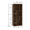 Palencia Engineered Wood  Bookshelf in Tawny Cambric Finish