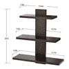 Phelix Engineered Wood Display Unit in Wenge Finish