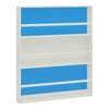 Kelsey Solid Wood  Bookshelf in Azure Blue Finish
