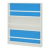 Kelsey Solid Wood  Bookshelf in Azure Blue Finish