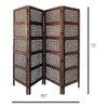 Shilpi Handcarved Wooden Room Divider Panels -NSHC011