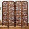 Shilpi Handcarved Wooden Room Divider Panels -NSHC015