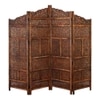 Shilpi Handcarved Wooden Room Divider Panels -NSHC036