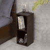 Walnut Tint Two Storey Bedside and Living Room Storage