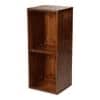 Teak Tint Two Storey Bedside and Living Room Storage