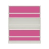 Kelsey Solid Wood  Bookshelf in Barbie Pink Finish