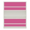 Kelsey Solid Wood  Bookshelf in Barbie Pink Finish