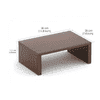 Wudville Bluewud Norel Monitor/Computer/PC/Screen Riser Stand for Home & Office in Wenge Finish