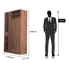 Tacy Engineered Wood 2 door Wardrobe in Matte Finish