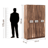 Flora 3 Door Wardrobe