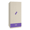 Emelia Engineered Wood Wardrobe in Purple Colour