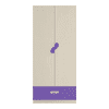 Emelia Engineered Wood Wardrobe in Purple Colour